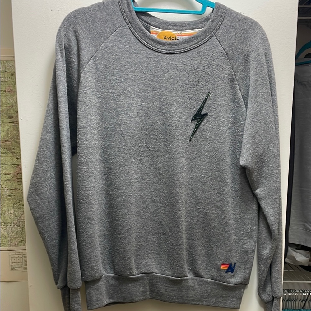 Aviator Nation Gray Sweater